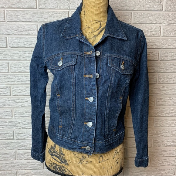 Women's size Small Vintage Old Navy cropped jean jacket - Picture 3 of 12